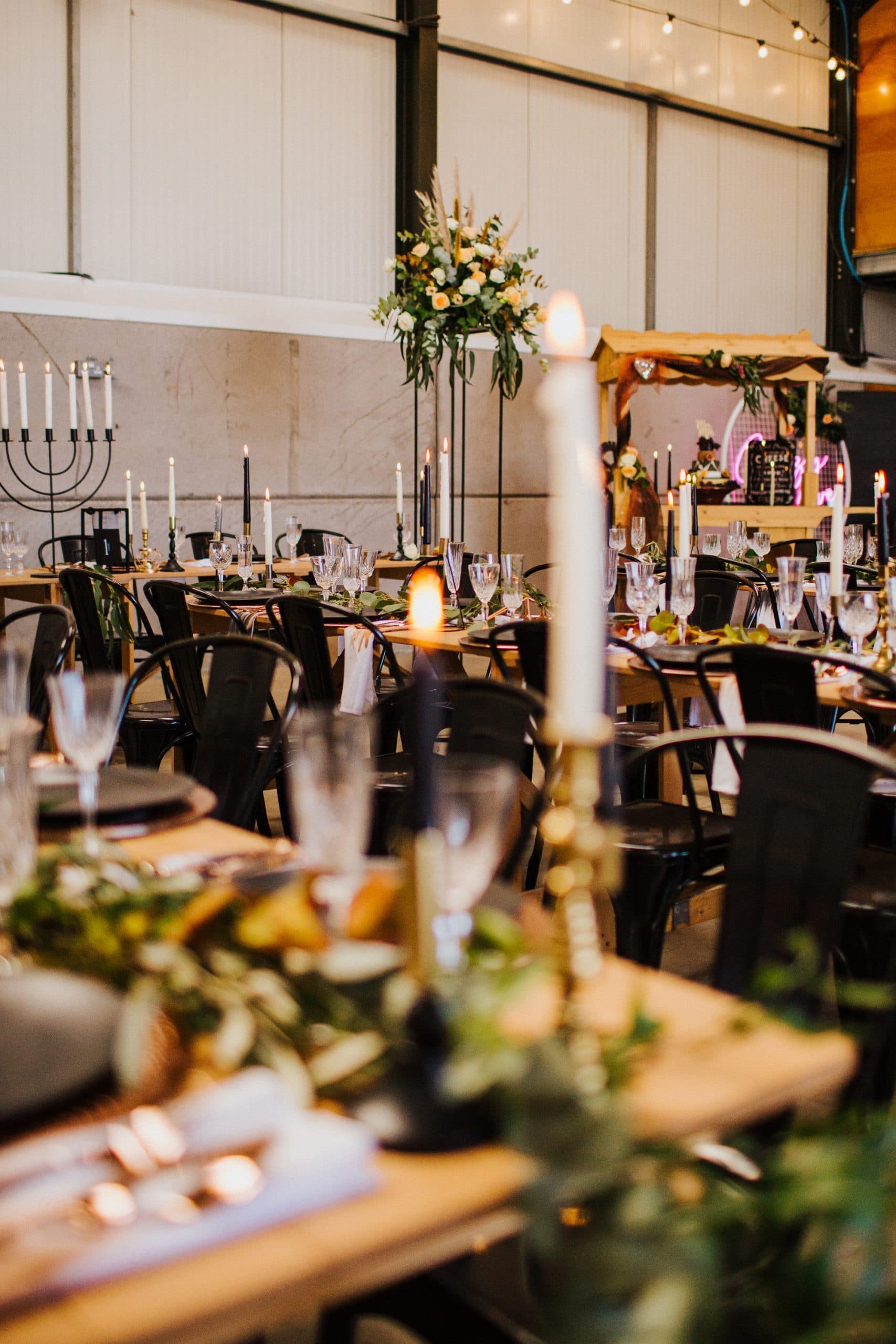Wedding setup at The Grain Store