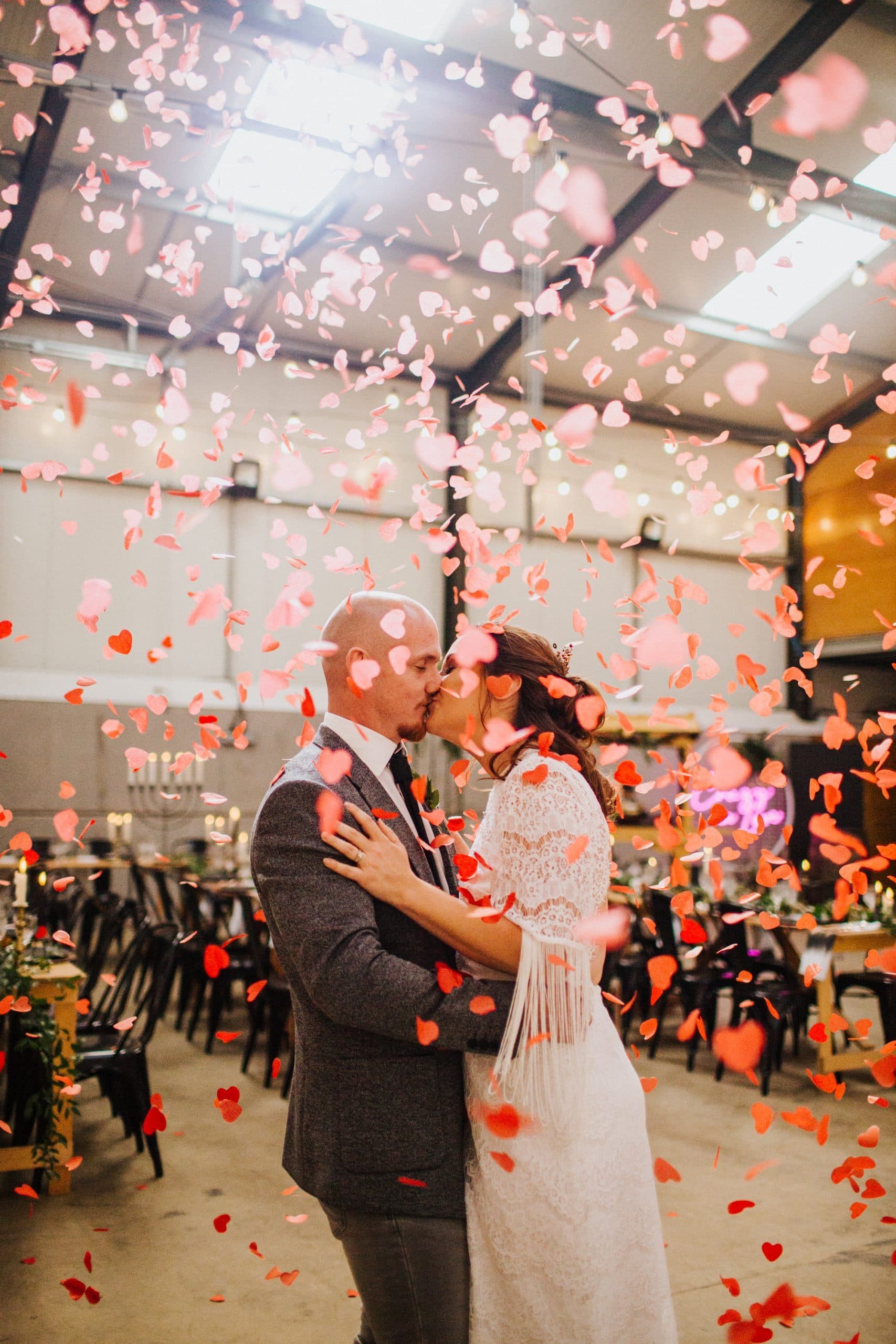 Wedding celebration at Duston Mill barn